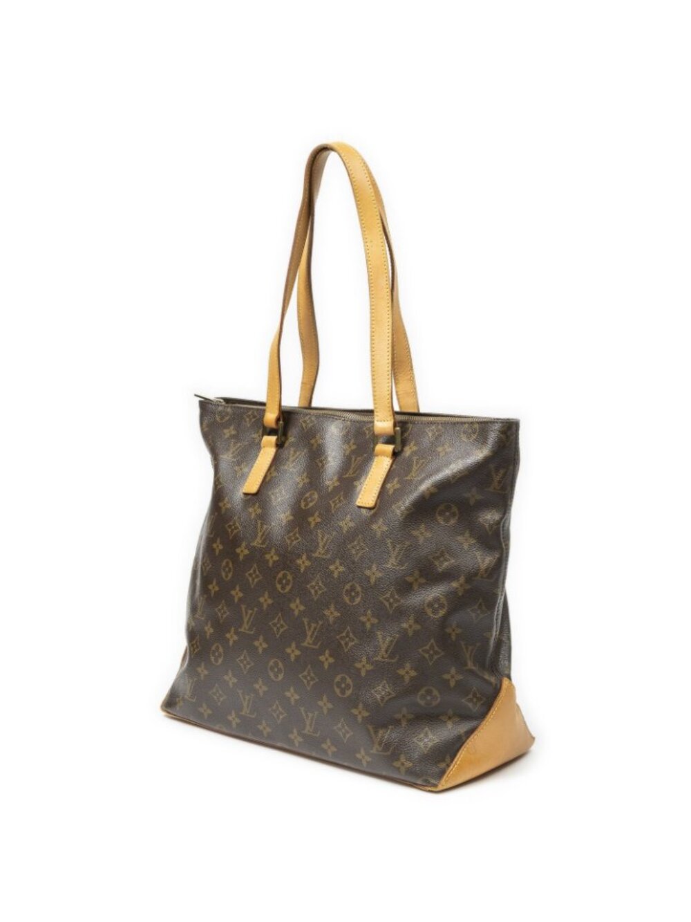 Louis Vuitton Cabas Mezzo Brown Monogram Canvas Tote Bag - Picture 2 of 10